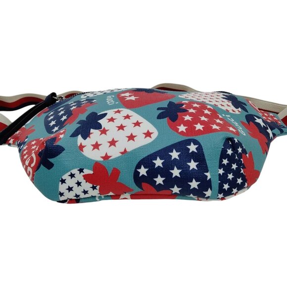 316510BH (X6) Gucci Waist Bag Blue PVC - Picture 4 of 9